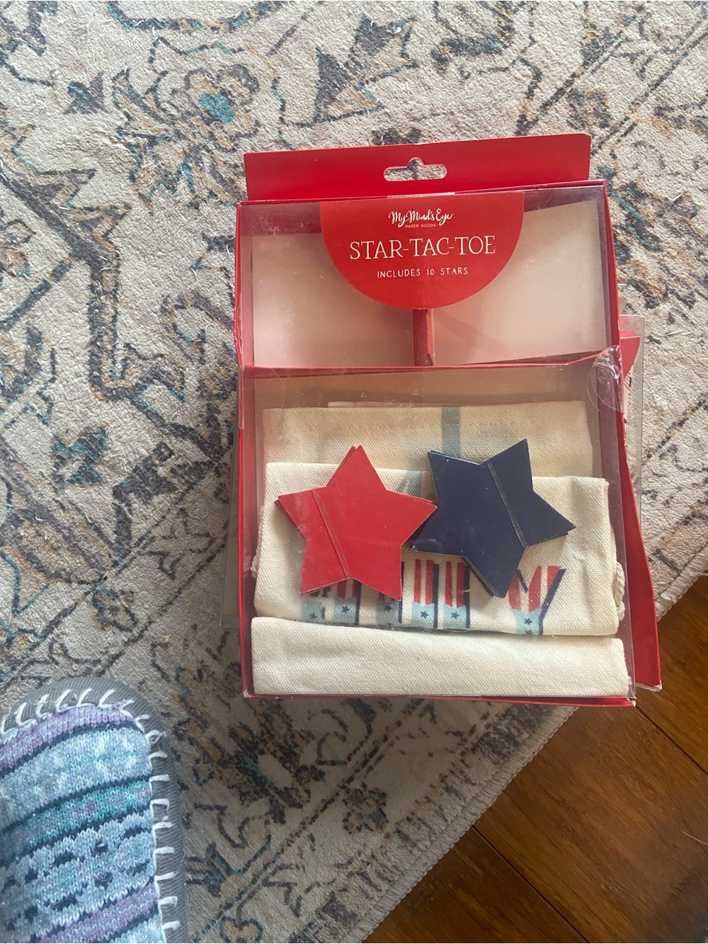 My Mind's Eye Red and Blue Star-Tac-Toe Party Decoration Set